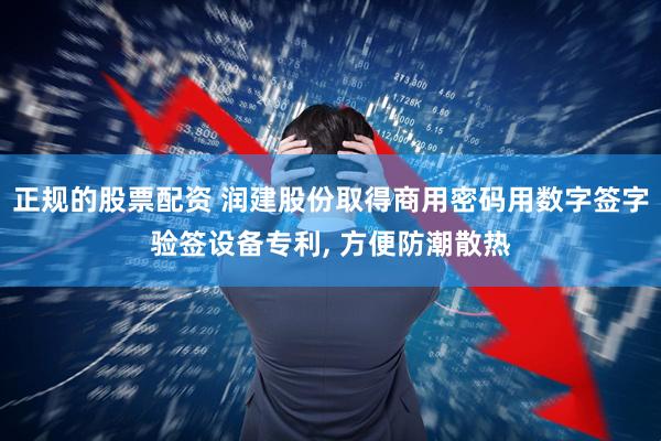 正规的股票配资 润建股份取得商用密码用数字签字验签设备专利, 方便防潮散热