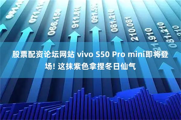 股票配资论坛网站 vivo S50 Pro mini即将登场! 这抹紫色拿捏冬日仙气